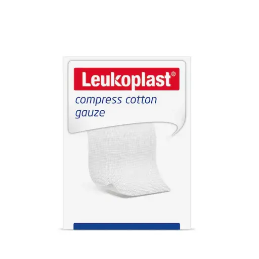 [MD05295] Leukoplast Compress Cotton Gauze - 7.5cm x 7.5cm 8ply x 100