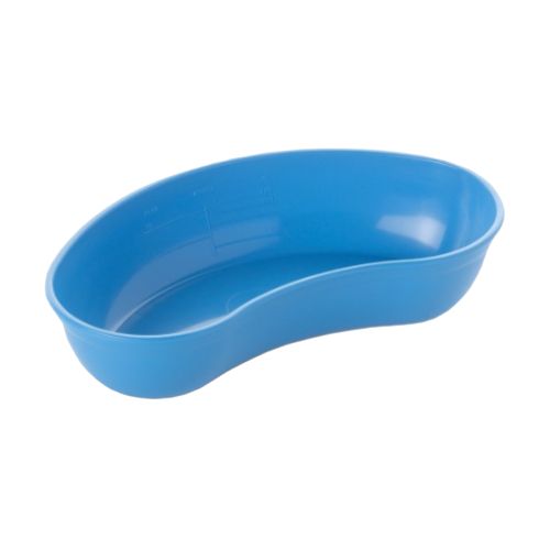 [MD05568] Blue Plastic Kidney Dish - 15cm