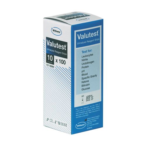 [MD05919] WMS Valutest Urinalysis Reagent Strips (10 parameter) x 100