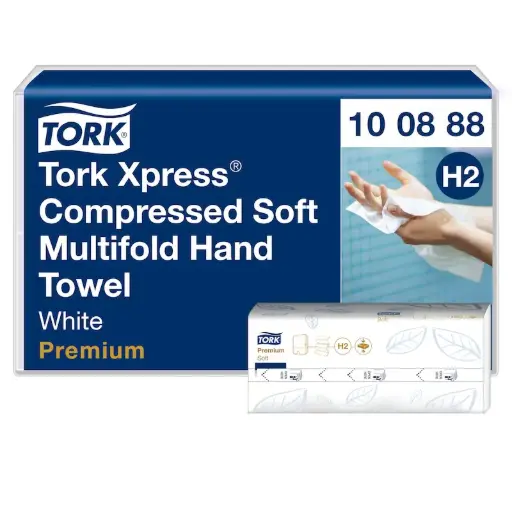 [MD06038] Tork Xpress Compressed Soft Multifold 2-Ply Hand Towels (100888) x 2040