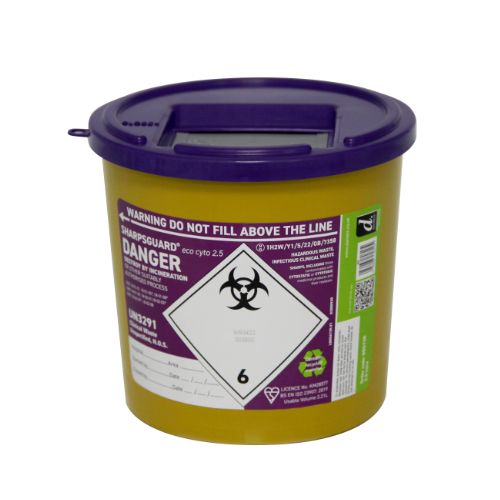 [MD06054] SHARPSGUARD 2.5L Sharps Bin - Purple DD672R