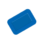 [MD06317] Blue Detectable Plasters 7cm x 5cm x 50