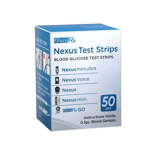 [MD06562] GlucoRx Nexus Test Strips x 50