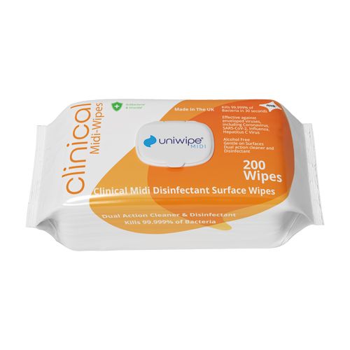 [MD07196] Uniwipe Clinical Sanitising Wipes x 200