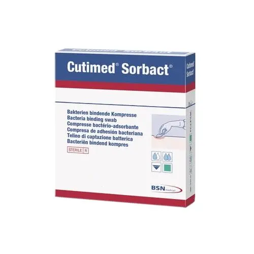 [MD08320] Cutimed Sorbact Swabs - 4cm x 6cm - Pack of 5