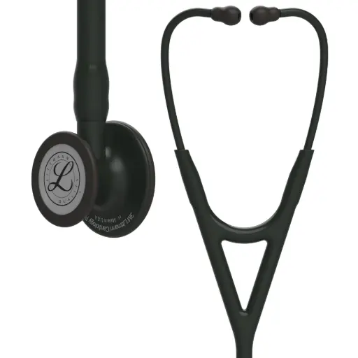 [MD08593] 3M™ Littmann® Cardiology IV™ Diagnostic Stethoscope,  Black Finish Chestpiece, Black Tube, Stem and Headset, 69 cm, 6163 