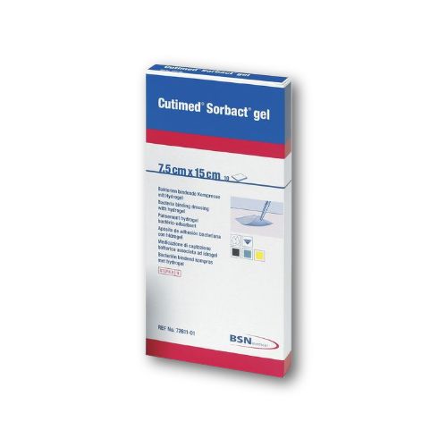 [MD08596] Cutimed Sorbact Gel - 7.5cm x 15cm - Pack of 10