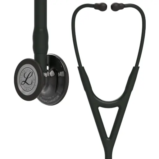 [MD08691] 3M™ Littmann® Cardiology IV™ Diagnostic Stethoscope, High Polish Smoke Finish Chestpiece, Black Tube,  Black Stem and Black Headset, 69 cm, 6232