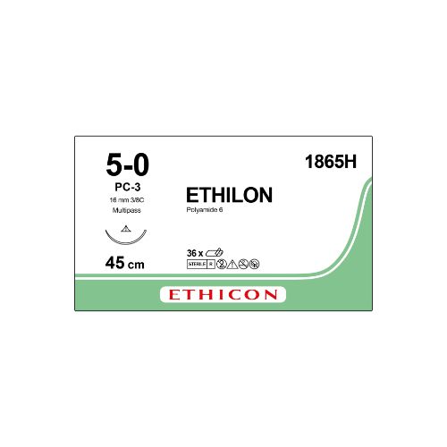 [MD09201] Ethilon 5/0 Black 16mm 3/8 Conventional Cutting Needle x 36