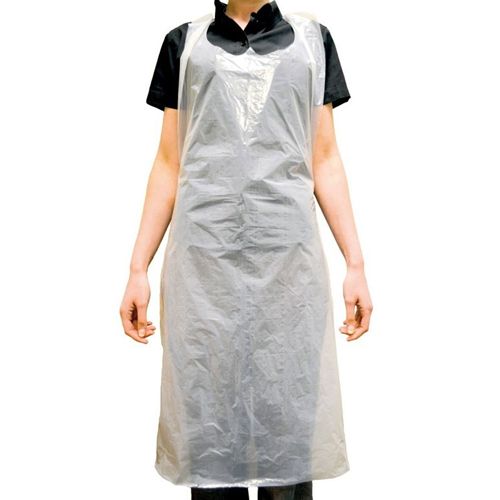 [MD09408-FLAT] Disposable Flat Pack Aprons x 100 - White