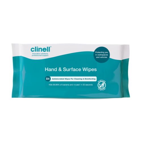 [MD09608] Clinell Hand & Surface Wipes x 84(CAHW84)