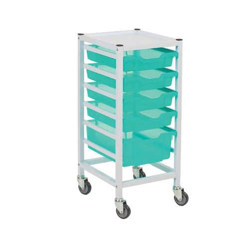 [MD09618-GN] Single Column Trolley Set 17 - Green