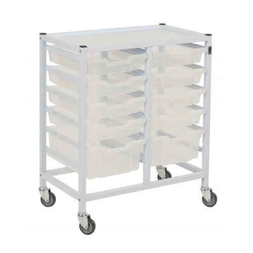 [MD09619-TN] Double Column Trolley Set 17 - Translucent