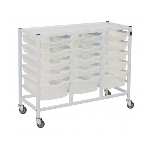 [MD09620-TN] Triple Column Trolley Set 17 - Translucent