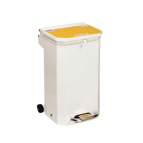 [MD09873] Sunflower 20L Waste Bin - White Body, Yellow Lid 