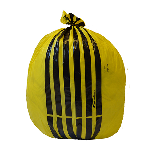 [MD09959] Clinical Waste Bags 10kg MD Tiger Stripe x 25