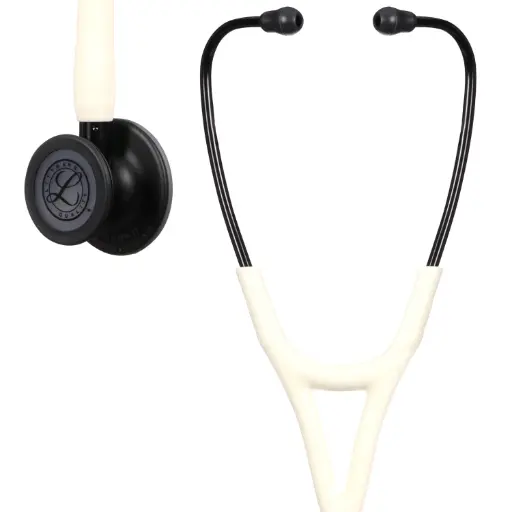 [MD10070] 3M™ Littmann® Cardiology IV™ Diagnostic Stethoscope, 6186C, Black Matte-finish Chestpiece, Alabaster Tube