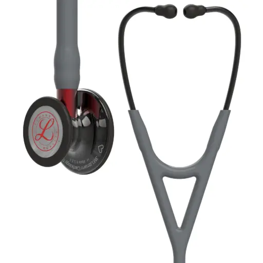 [MD10075] 3M™ Littmann® Cardiology IV™ Diagnostic Stethoscope, 6183, Limited Edition, High Polish Smoke Chestpiece, Gray Tube, 69 cm