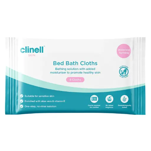 [MD19014] Clinell Bed Bath Wipes (x8 Wipes)