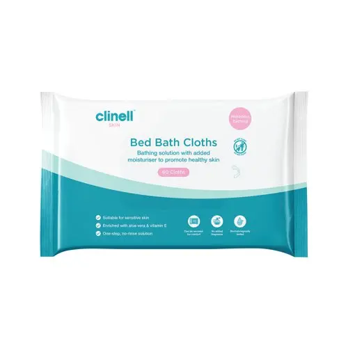 [MD19015] Clinell Bed Bath Wipes x 60
