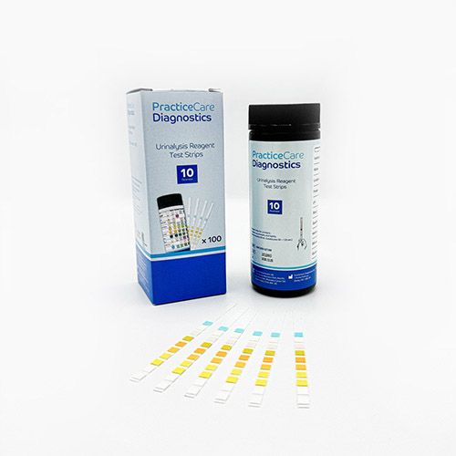[MD7000-01] PracticeCare Urinalysis Strips - 10 Parameters x 100