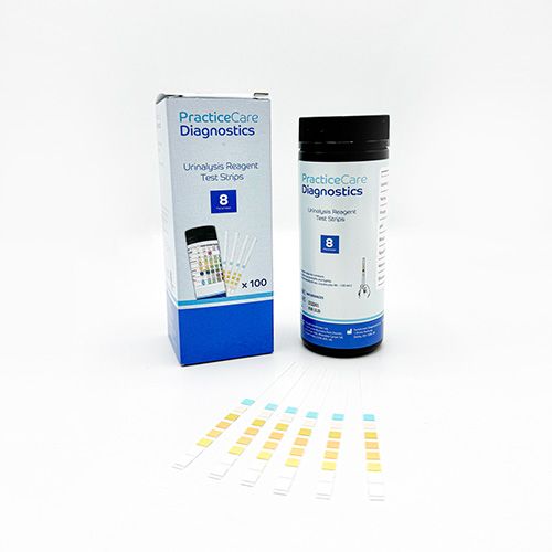 [MD7000-02] PracticeCare Urinalysis Strips - 8 Parameters x 100