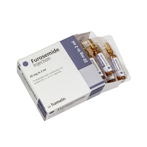 [MD92591] Furosemide Injection 20mg in 2ml x 10amps