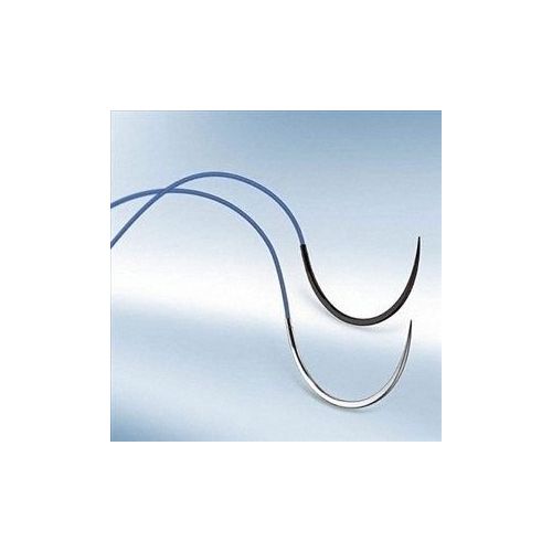 [MDB49235] BBraun Novosyn Needles, 3/8 Circle Cutting, 24mm 700mm undyed 3/0 x 36