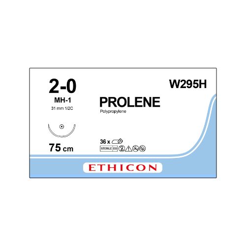 [MDW295H] Prolene 2/0 Blue 31mm 1/2 Taperpoint Needle x 36