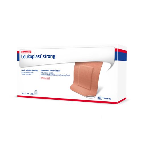 [MD03237] Leukoplast Strong Plaster - 5cm x 7.2cm - Pack of 100