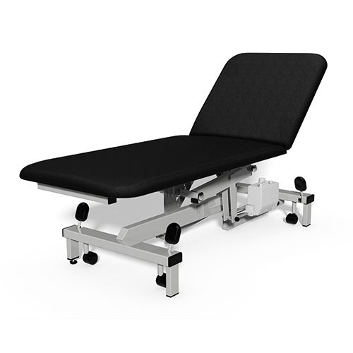 [MD04632-BLACK] Plinth Medical 2 Section Electric Couch - Cobalt Black