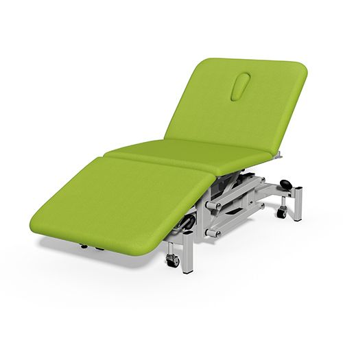 [MD04633-GN] Plinth Medical 3 Section Bariatric Couch - Citrus Green