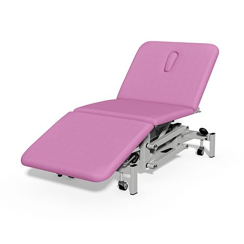 [MD04633-PINK] Plinth Medical 3 Section Bariatric Couch - Candy Pink