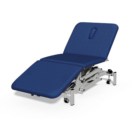 [MD04633-SAPP] Plinth Medical 3 Section Bariatric Couch - Sapphire