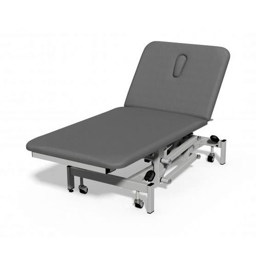 [MD04640-GY] Plinth Medical 2 Section Bariatric Couch - Battleship Grey
