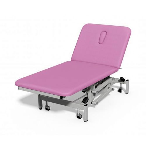 [MD04640-PINK] Plinth Medical 2 Section Bariatric Couch - Candy Pink
