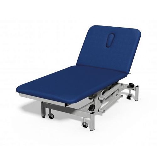 [MD04640-SAPP] Plinth Medical 2 Section Bariatric Couch - Sapphire