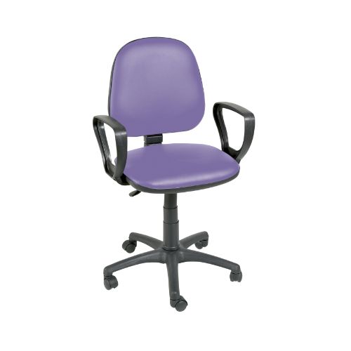 [MD04728-LILAC] Gas Lift Chair with Arms - Lilac