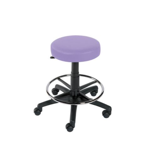 [MD04733-LILAC] Gas Lift Stool with Foot Ring - Lilac
