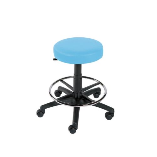 [MD04733-SB] Gas Lift Stool with Foot Ring - Sky Blue