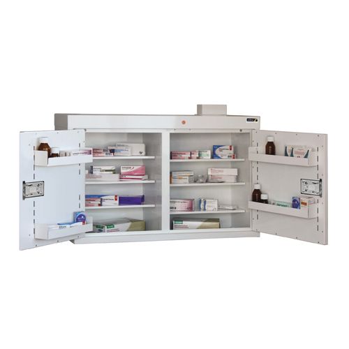 [MD04761-5] Medicine Cabinet 6 Shelves & 5 Door Trays - 180 Litres