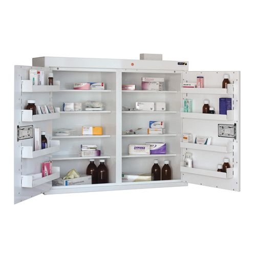 [MD04761-9] Medicine Cabinet 8 Shelves & 8 Door Trays - 255 litres
