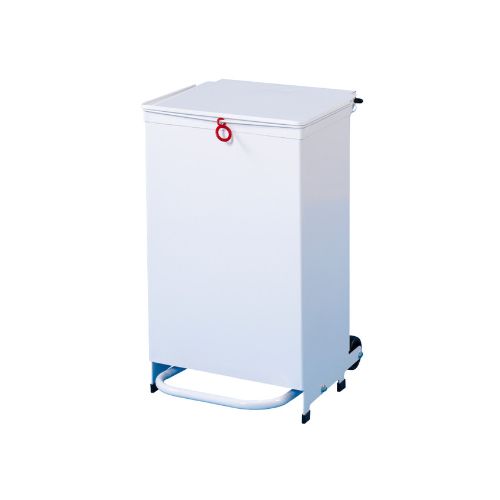 [MD06177-WH] 50L Waste Bin - White Body, White Lid