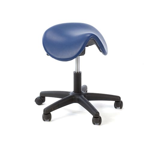 [MD06495-ATLA] Standard Height Saddle Stool - Atlantic Blue