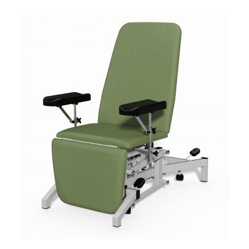[MD06539-W] Plinth Electric Phlebotomy Chair - Wasabi