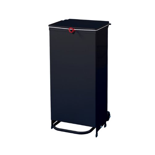 [MD06656-ALLBLACK] 70L Waste Bin - Black Body, Black Lid