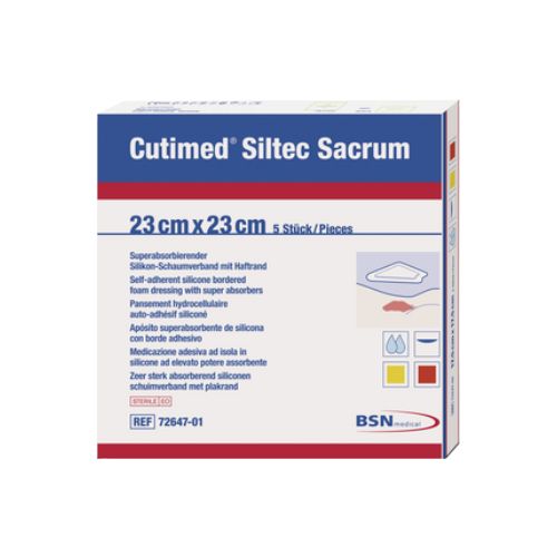 [MD07141-01] Cutimed Siltec Sacrum - 23cm x 23cm - Pack of 5