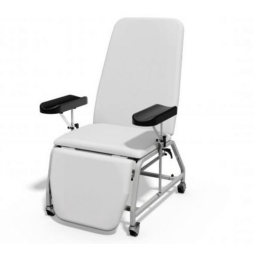 [MD08221-W-JASM] Plinth Reclining Phlebotomy Chair - Wheels - Jasmine