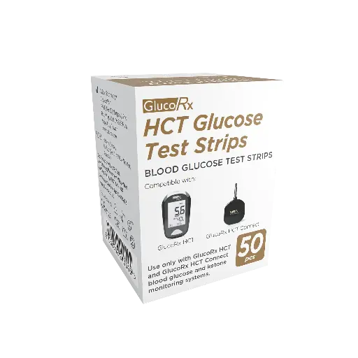 [MD07154] GlucoRx HCT Glucose Test Strips x 50