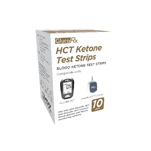 [MD09102] GlucoRx HCT Ketone Test Strips x 10